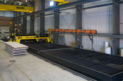 Example of plasma cutting facility